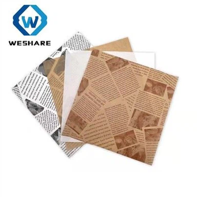 Pembungkus Kemasan Makanan Tahan Minyak Sandwich Burger Tray Liner Bakery Paper